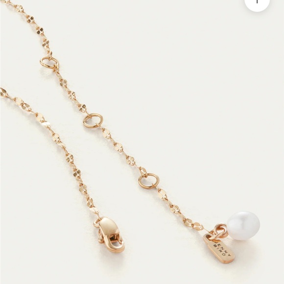 Jenny Bird Gold Anklet with Pearl Charm - Picture 3 of 10